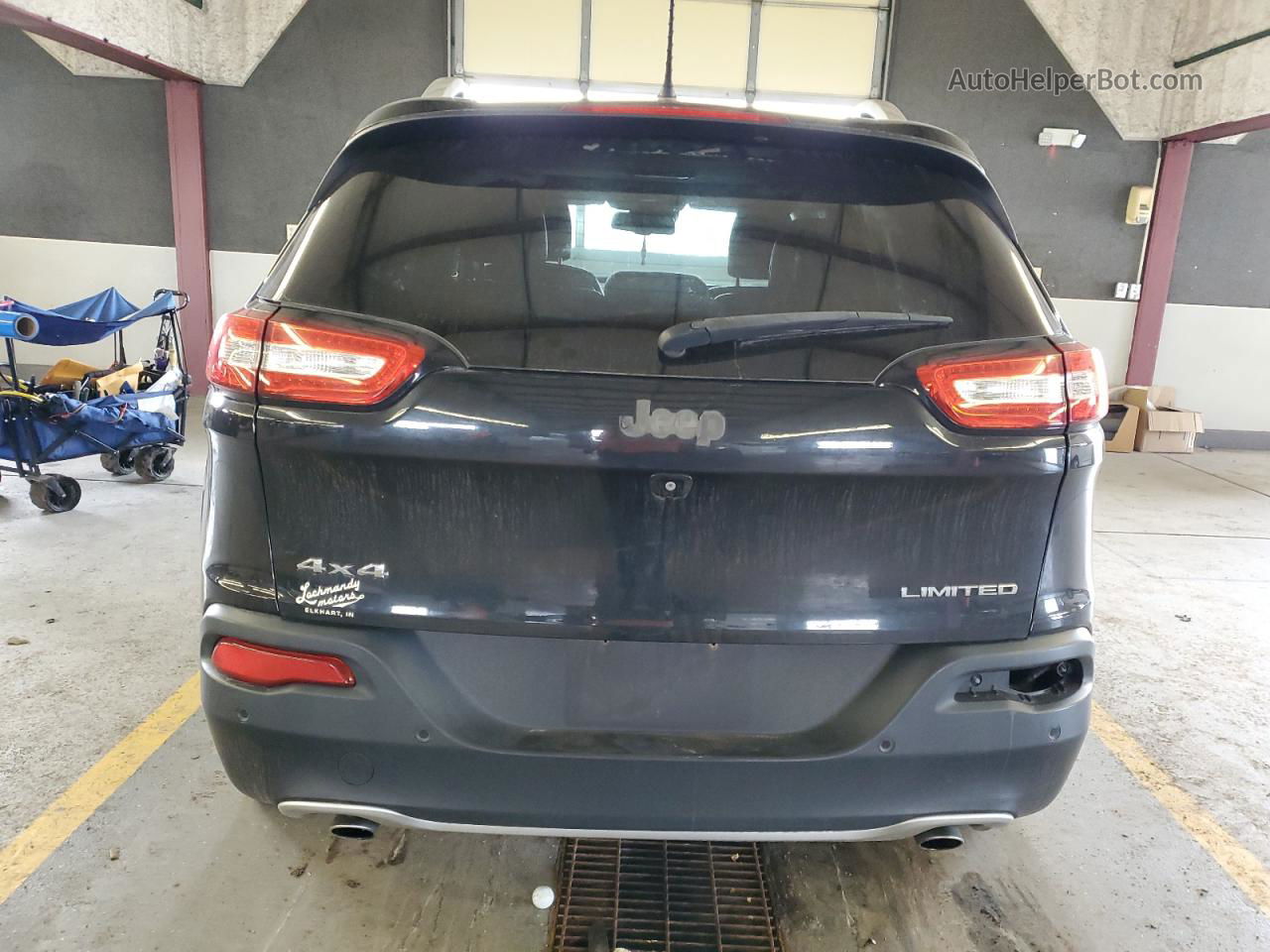 2014 Jeep Cherokee Limited Black vin: 1C4PJMDS0EW210746