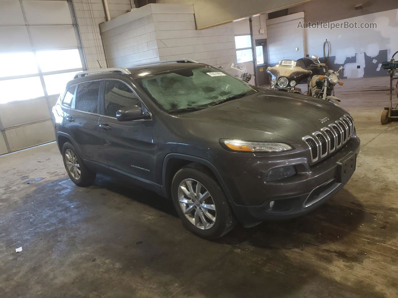 2014 Jeep Cherokee Limited Gray vin: 1C4PJMDS0EW210875