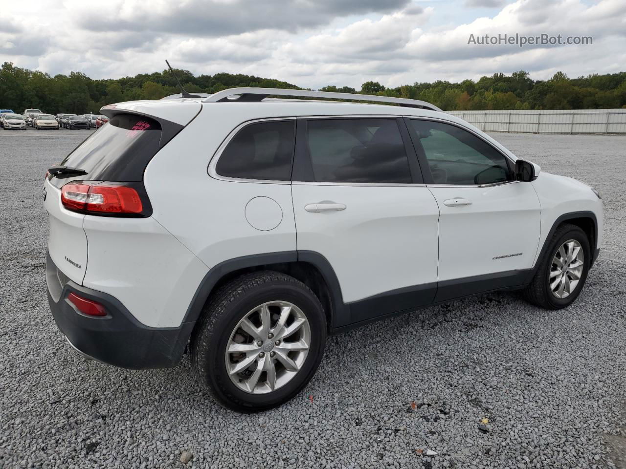 2014 Jeep Cherokee Limited White vin: 1C4PJMDS0EW215462