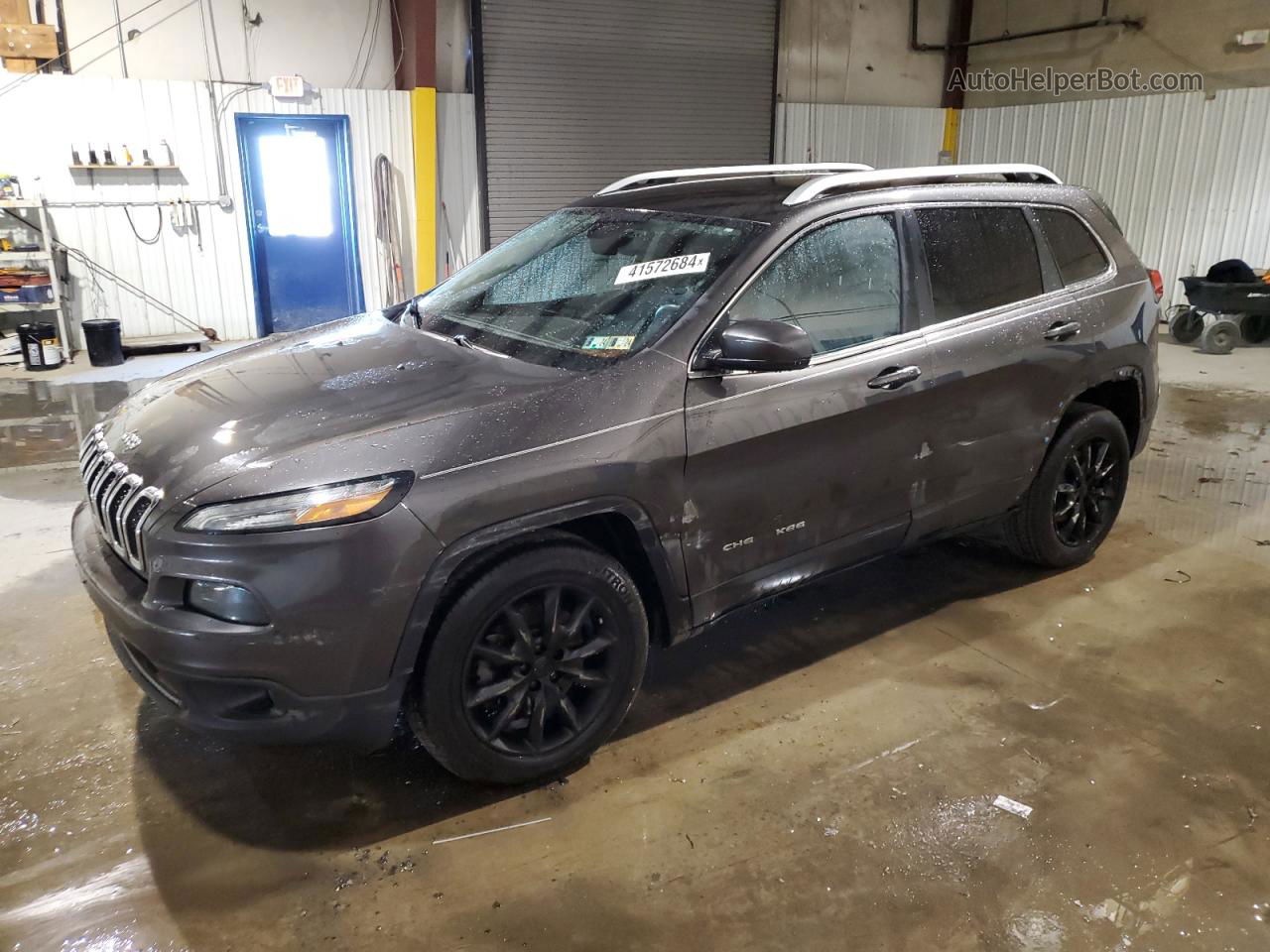 2014 Jeep Cherokee Limited Gray vin: 1C4PJMDS0EW222931