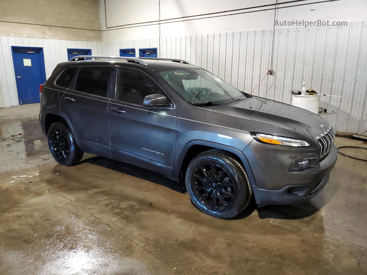 2014 Jeep Cherokee Limited Gray vin: 1C4PJMDS0EW222931