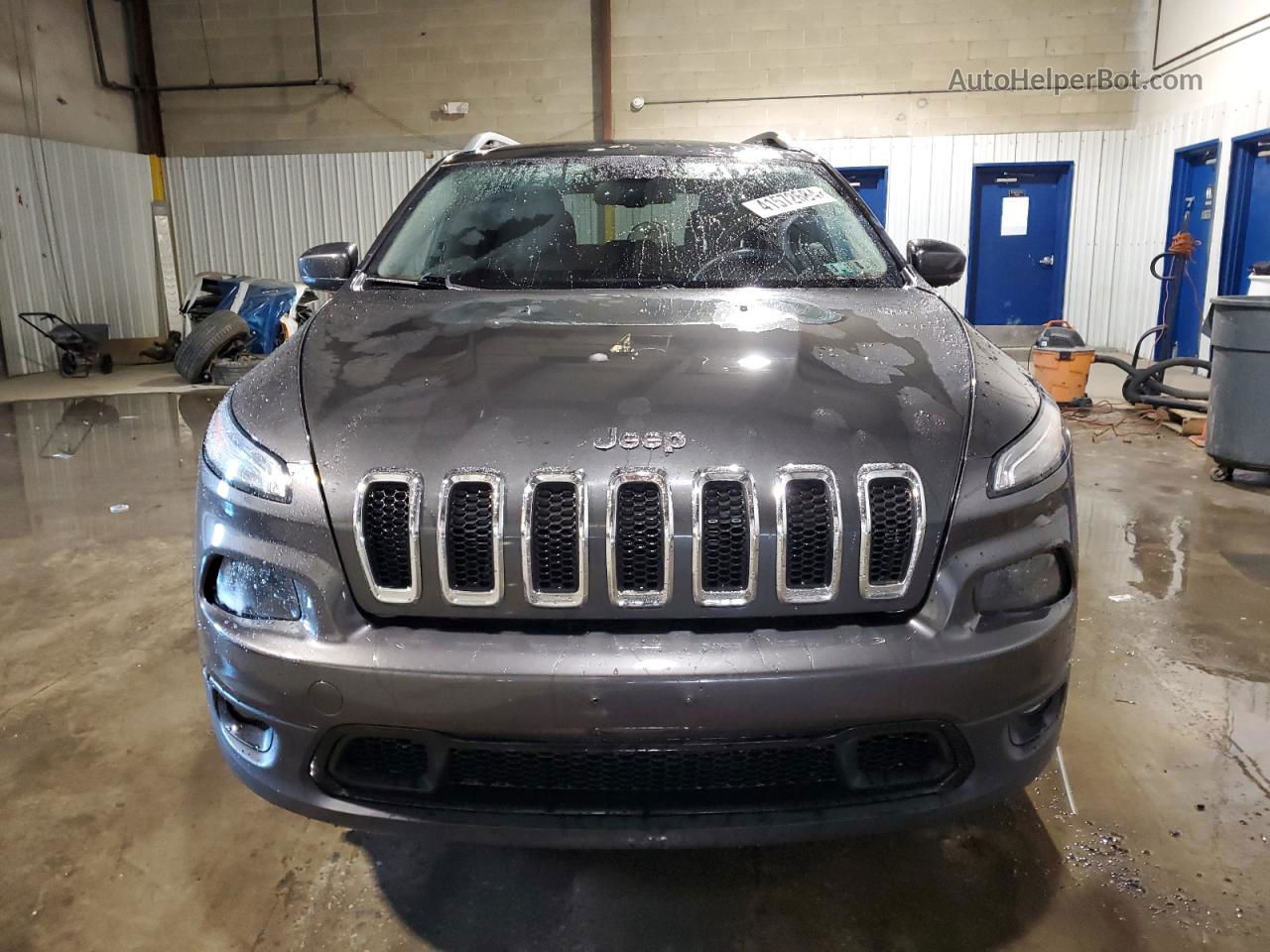 2014 Jeep Cherokee Limited Gray vin: 1C4PJMDS0EW222931