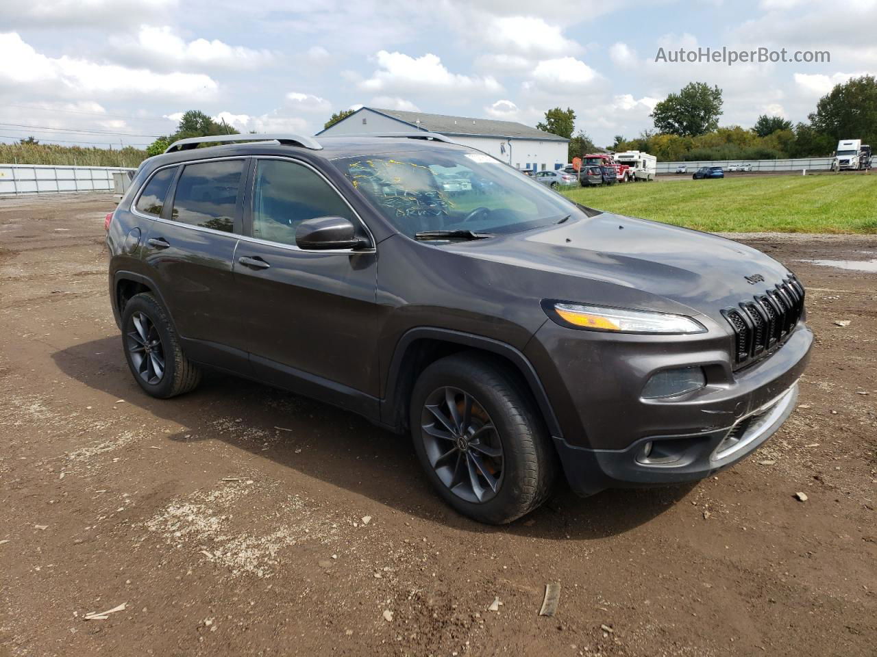 2014 Jeep Cherokee Limited Угольный vin: 1C4PJMDS0EW246744