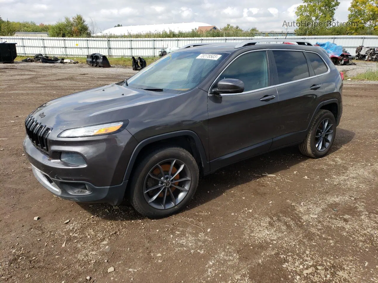 2014 Jeep Cherokee Limited Угольный vin: 1C4PJMDS0EW246744