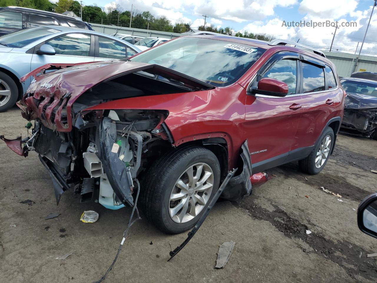 2015 Jeep Cherokee Limited Red vin: 1C4PJMDS0FW522552