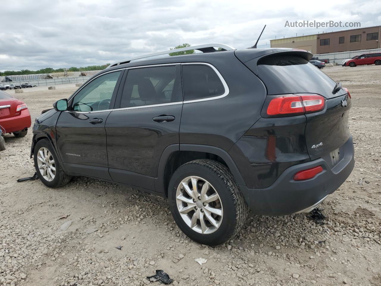 2015 Jeep Cherokee Limited Black vin: 1C4PJMDS0FW604054