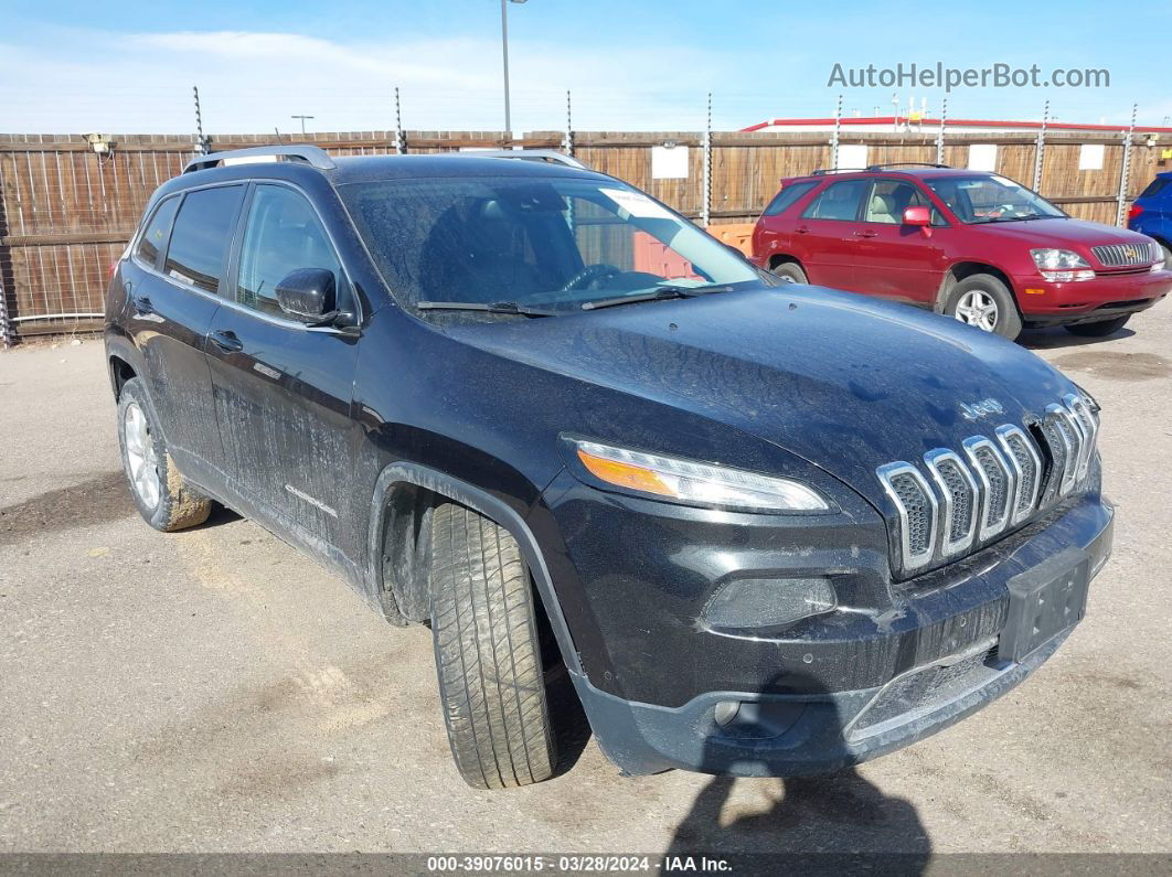 2015 Jeep Cherokee Limited Black vin: 1C4PJMDS0FW692801