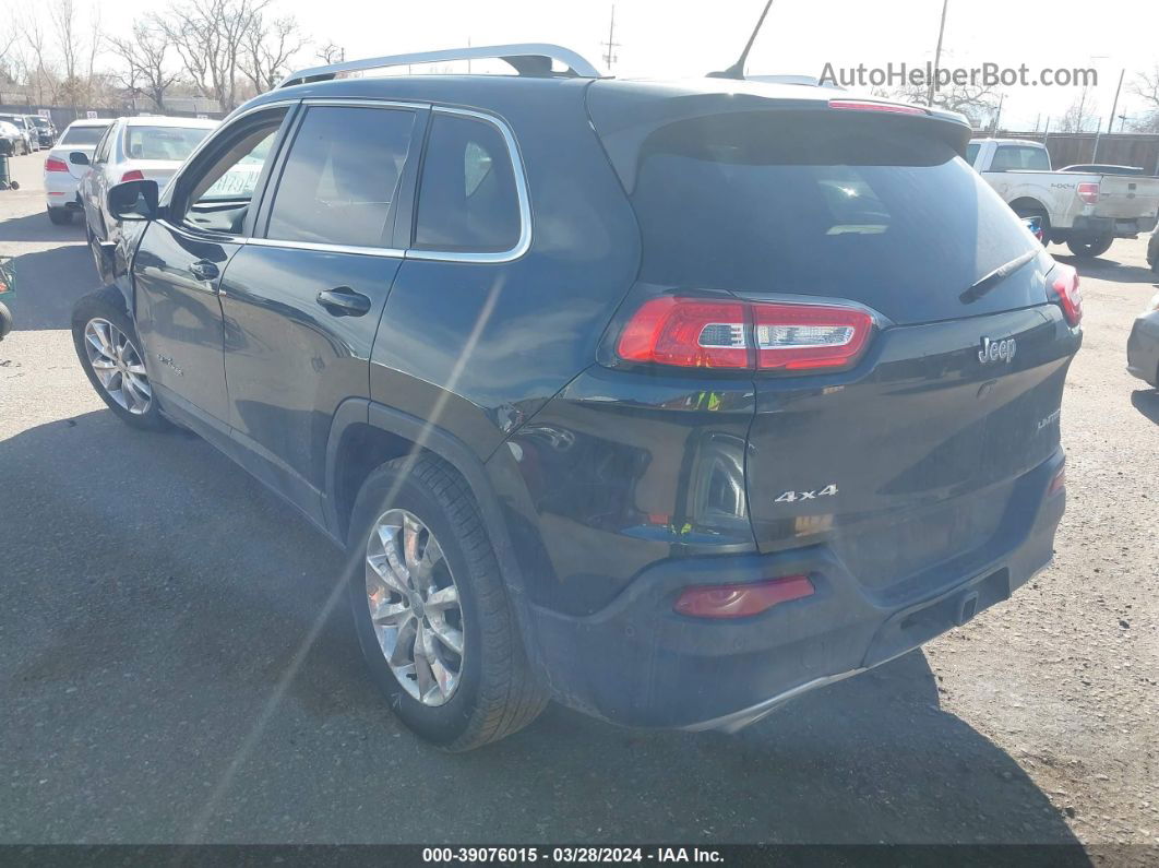 2015 Jeep Cherokee Limited Black vin: 1C4PJMDS0FW692801