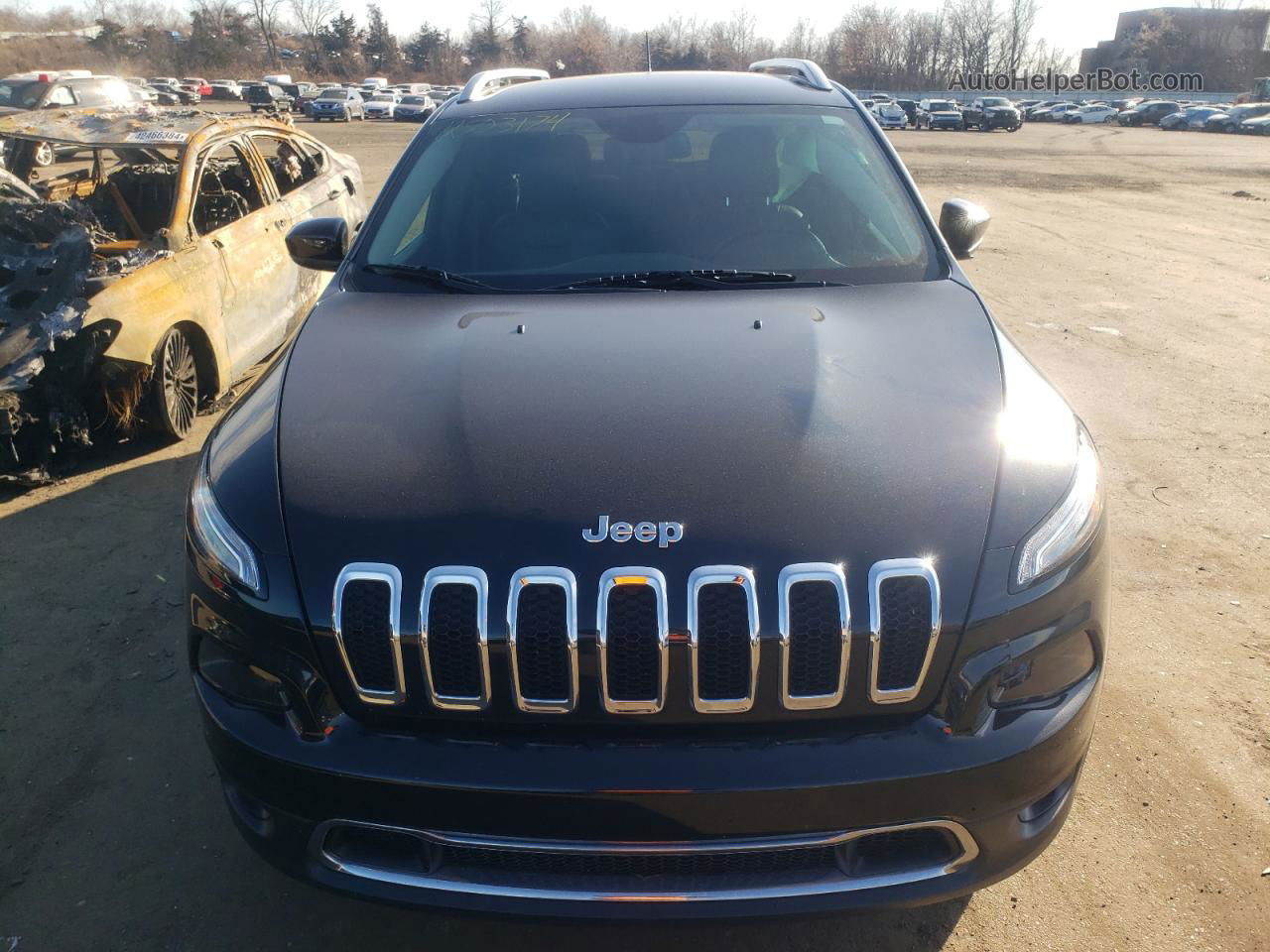 2015 Jeep Cherokee Limited Черный vin: 1C4PJMDS0FW730057