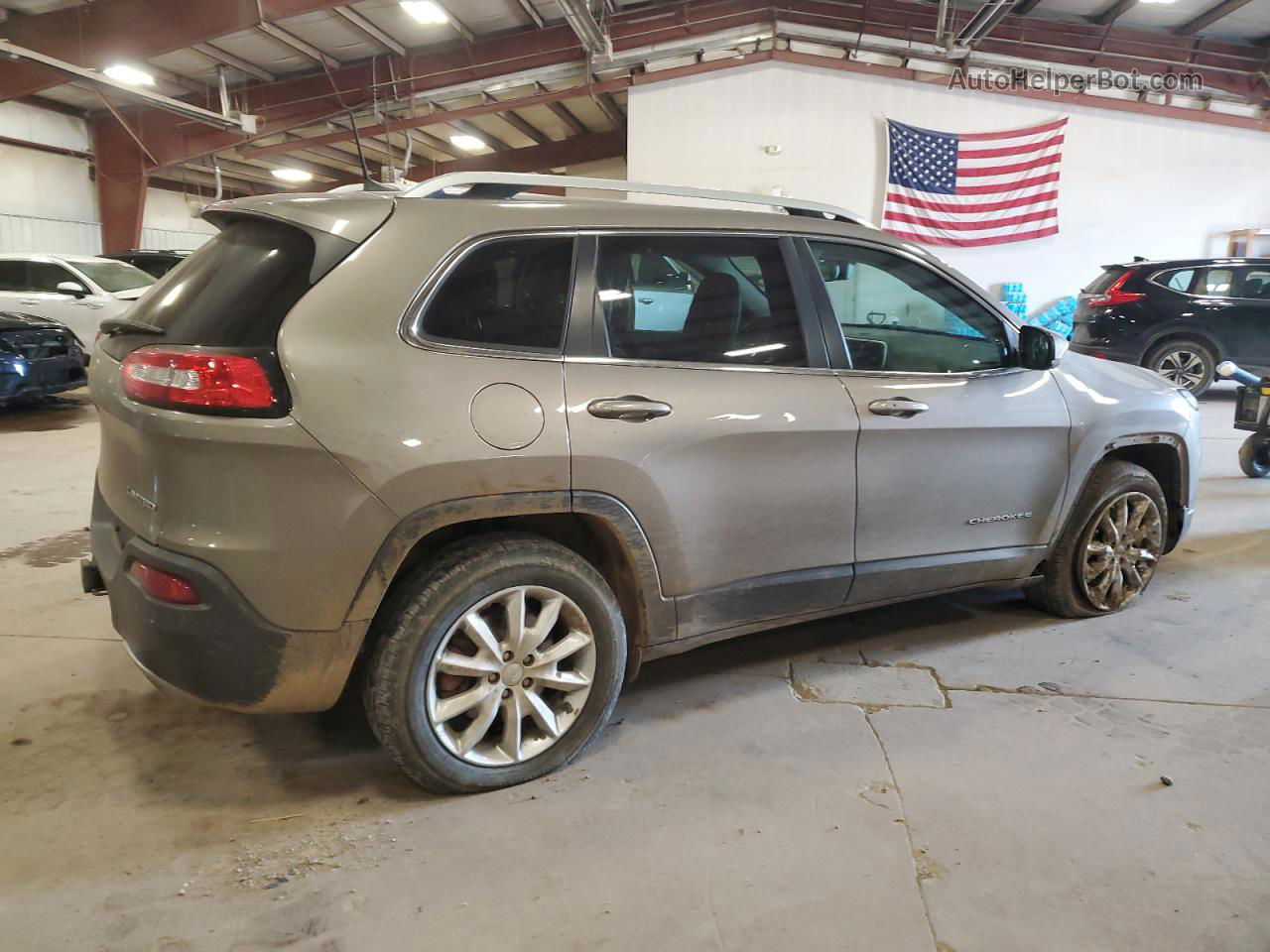 2016 Jeep Cherokee Limited Brown vin: 1C4PJMDS0GW272005