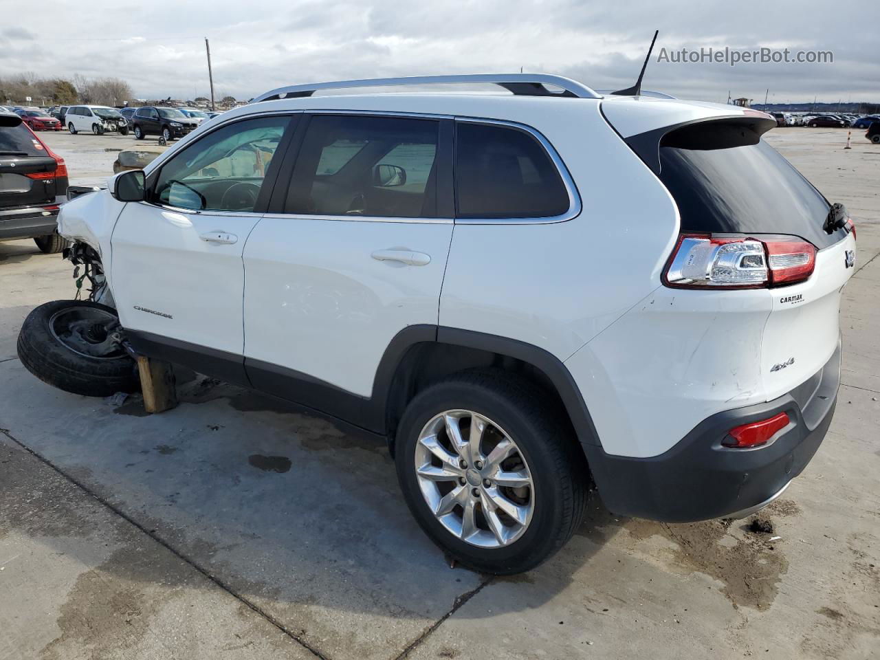 2016 Jeep Cherokee Limited White vin: 1C4PJMDS0GW277673