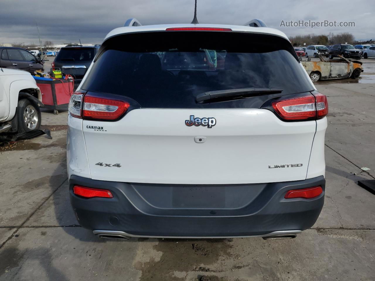 2016 Jeep Cherokee Limited White vin: 1C4PJMDS0GW277673