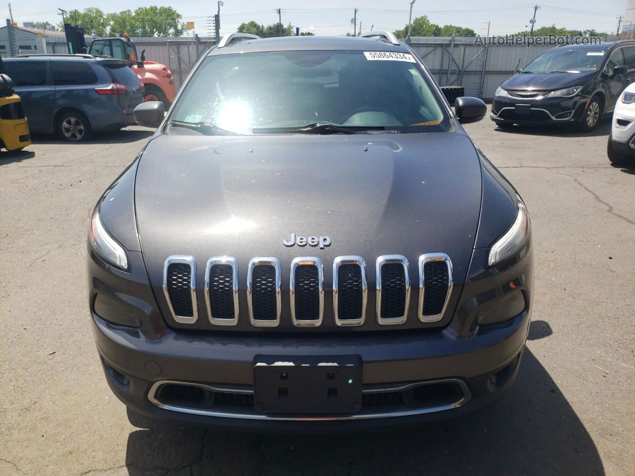 2015 Jeep Cherokee Limited Gray vin: 1C4PJMDS1FW556967