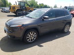 2015 Jeep Cherokee Limited Gray vin: 1C4PJMDS1FW556967