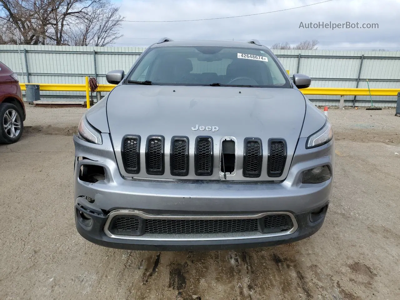 2015 Jeep Cherokee Limited Silver vin: 1C4PJMDS1FW635720