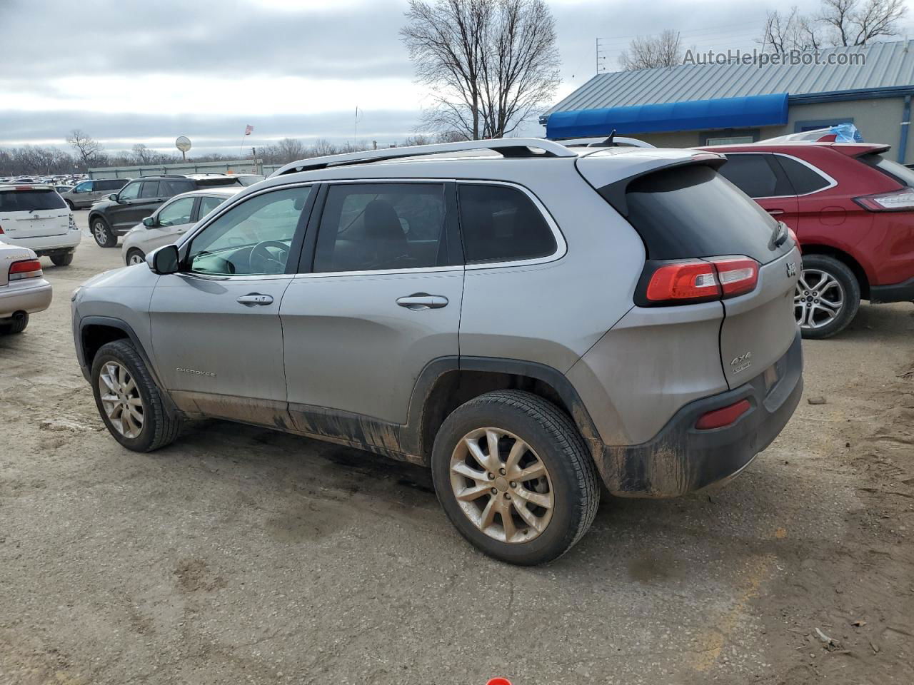 2015 Jeep Cherokee Limited Silver vin: 1C4PJMDS1FW635720