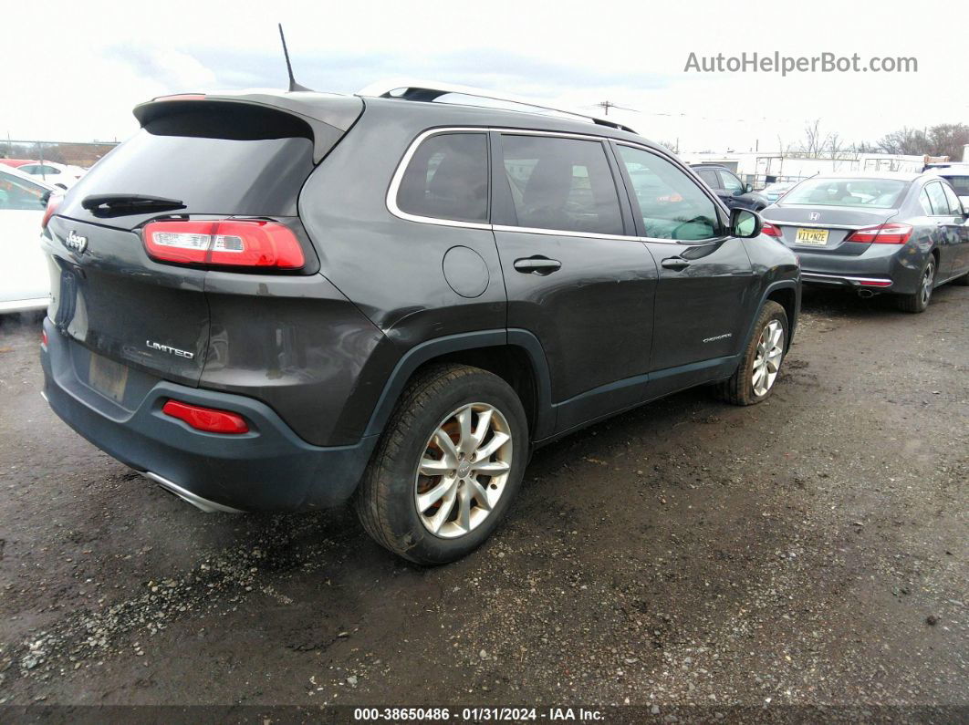 2016 Jeep Cherokee Limited Black vin: 1C4PJMDS1GW279206