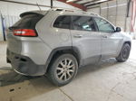 2014 Jeep Cherokee Limited Silver vin: 1C4PJMDS2EW110907