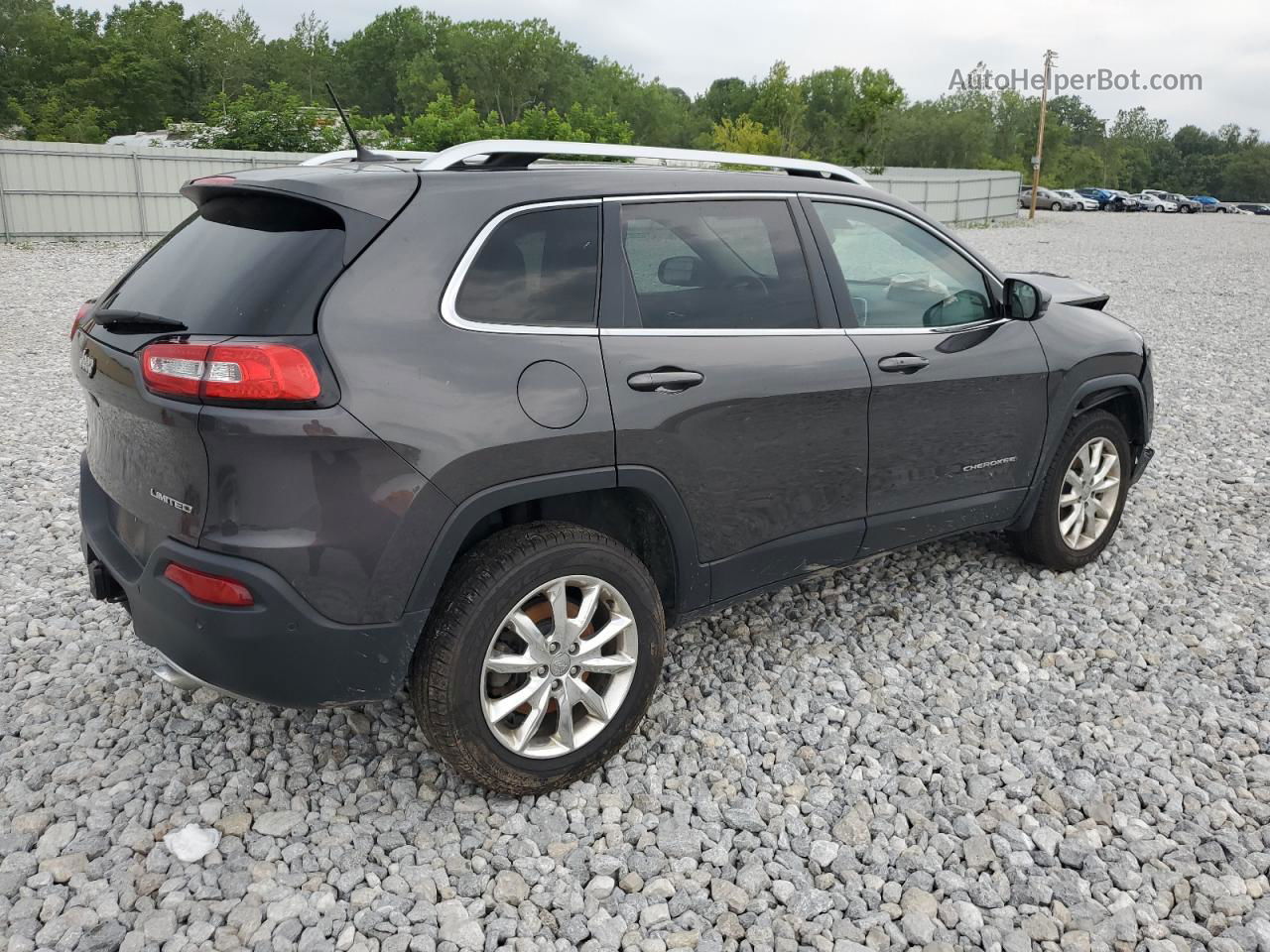 2014 Jeep Cherokee Limited Gray vin: 1C4PJMDS2EW214135