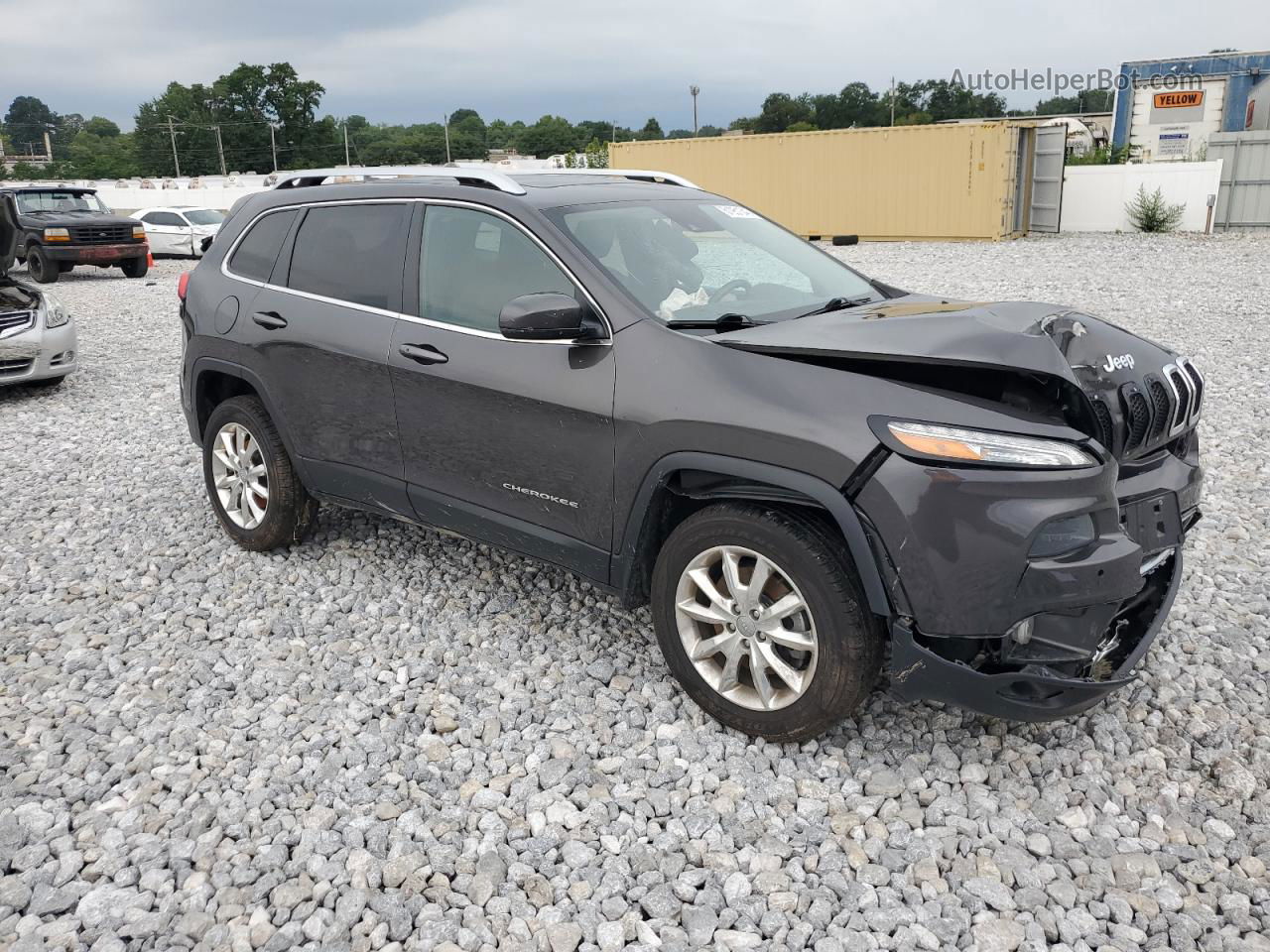 2014 Jeep Cherokee Limited Gray vin: 1C4PJMDS2EW214135