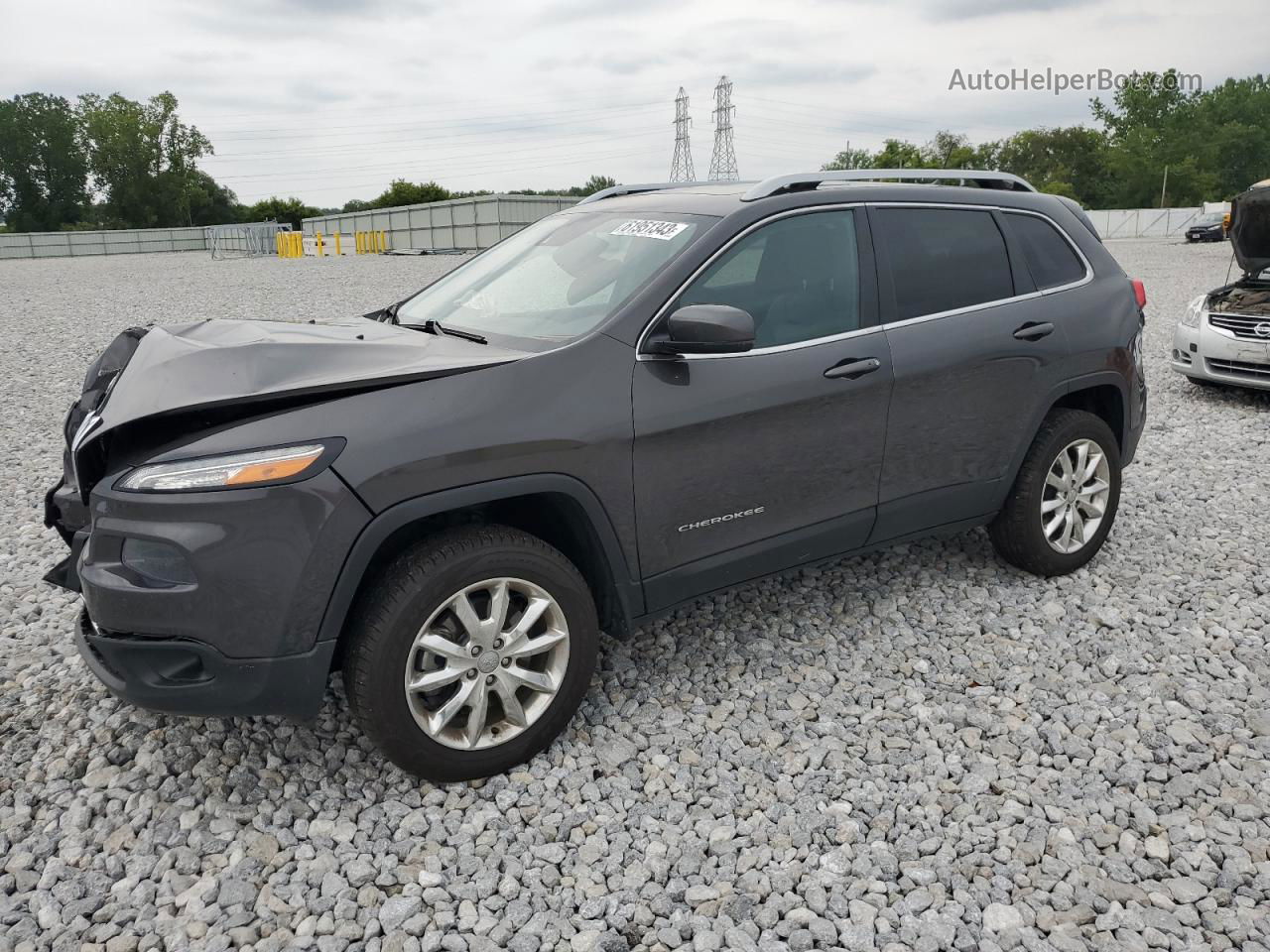 2014 Jeep Cherokee Limited Gray vin: 1C4PJMDS2EW214135