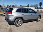 2015 Jeep Cherokee Limited Silver vin: 1C4PJMDS2FW501976