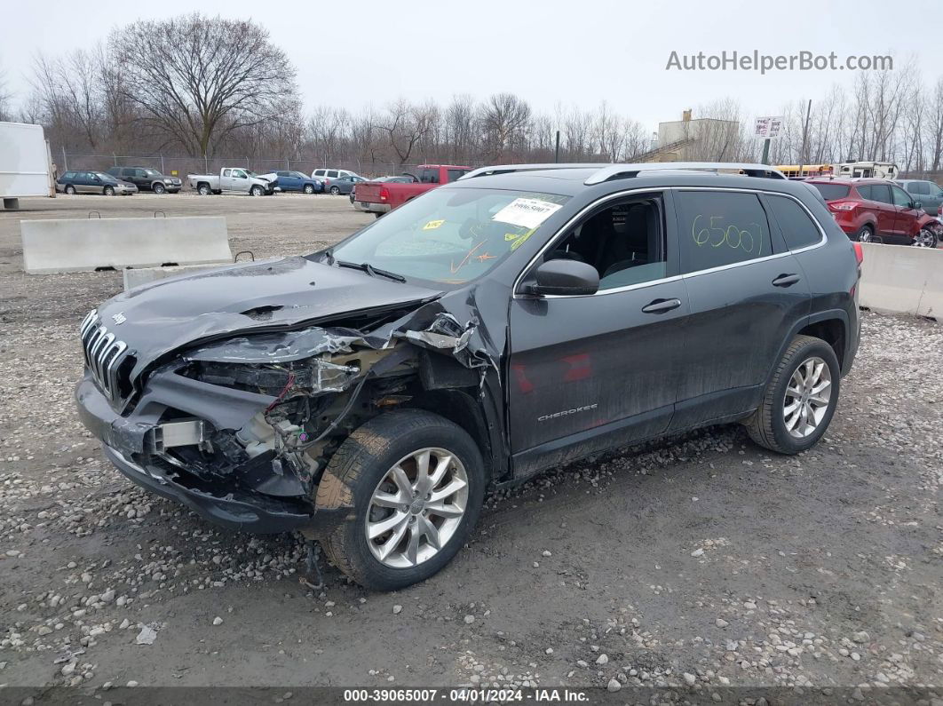 2015 Jeep Cherokee Limited Черный vin: 1C4PJMDS2FW652042