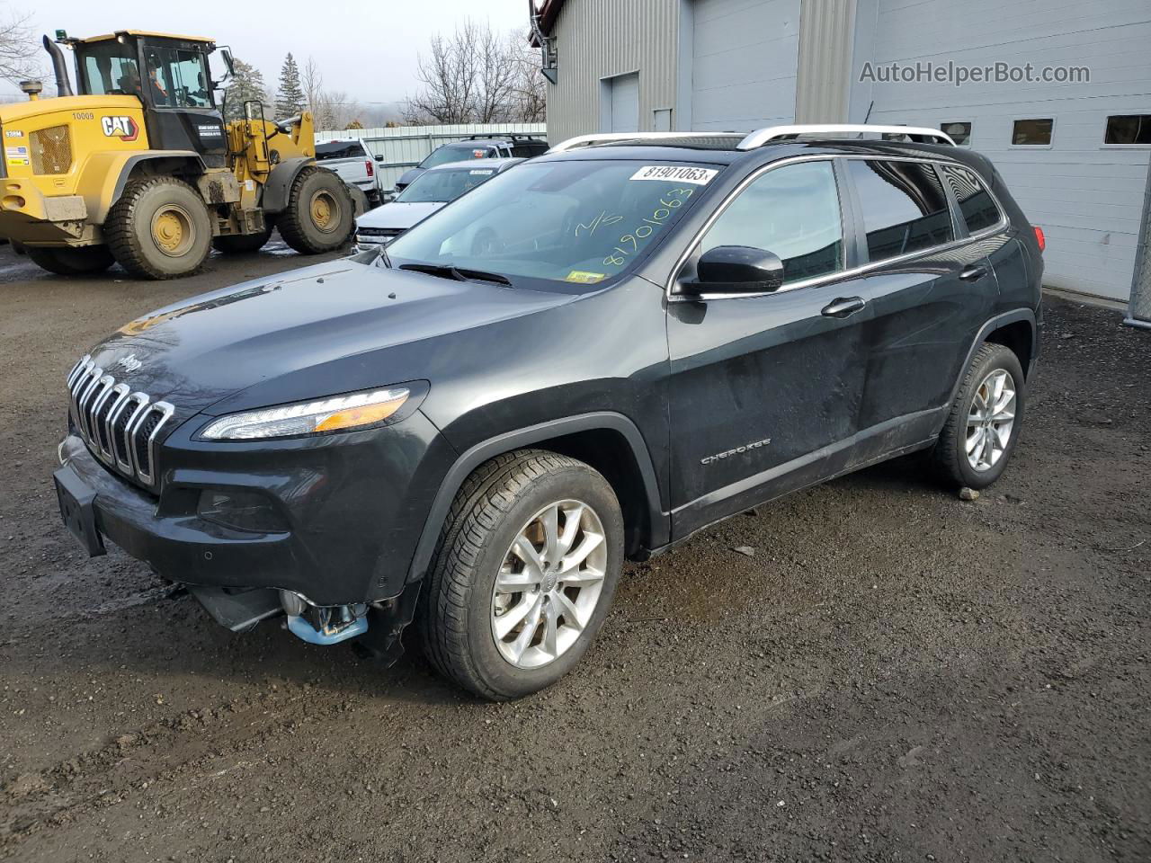 2015 Jeep Cherokee Limited Black vin: 1C4PJMDS2FW687616