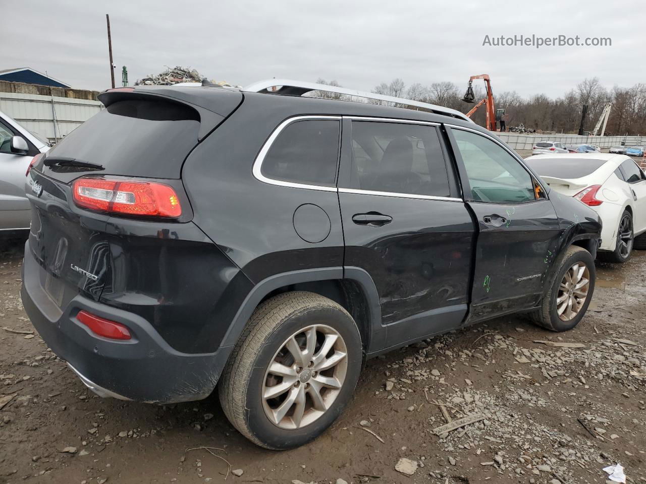 2015 Jeep Cherokee Limited Черный vin: 1C4PJMDS2FW748320