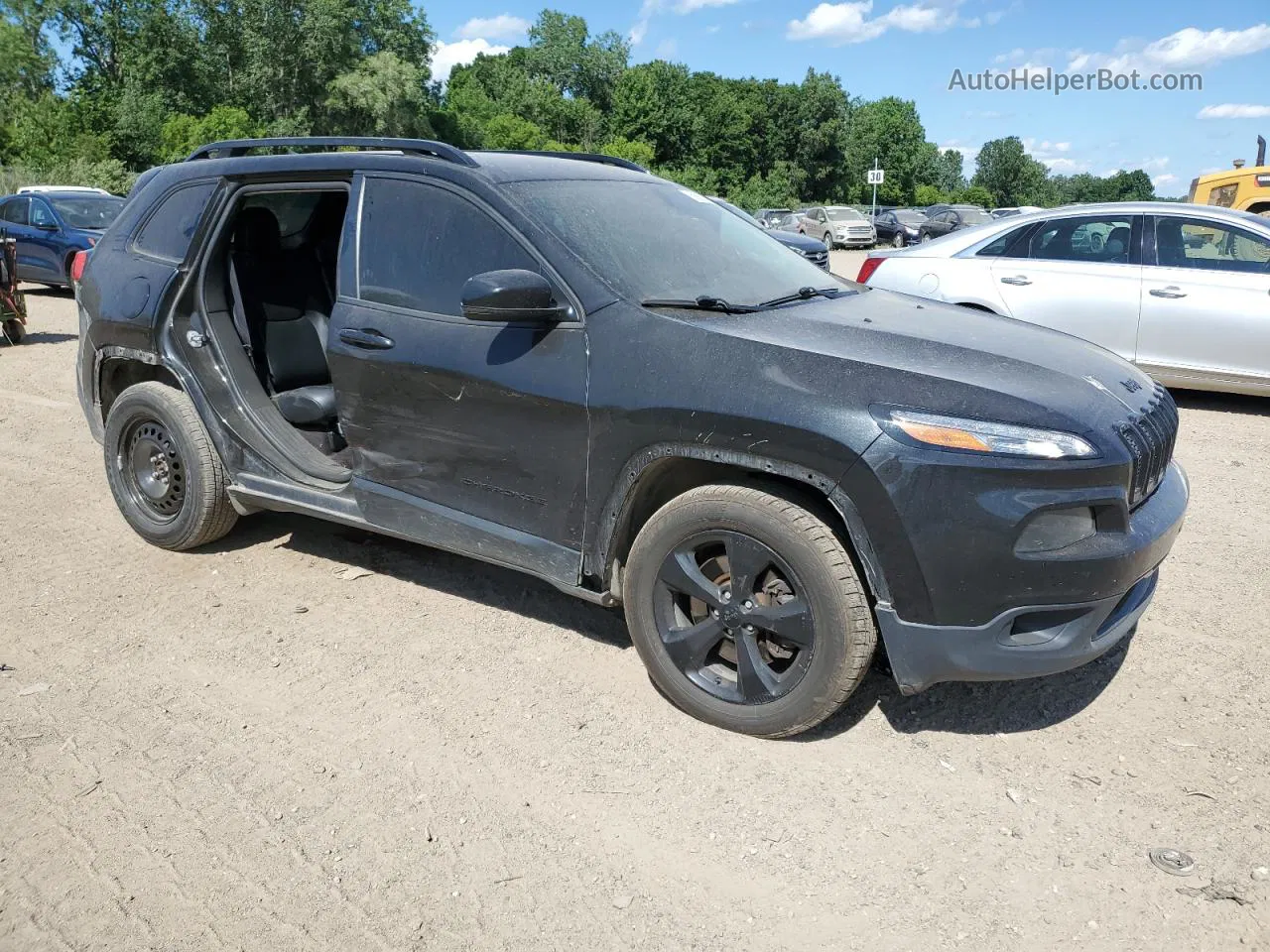 2016 Jeep Cherokee Limited Black vin: 1C4PJMDS2GW299898