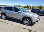 2014 Jeep Cherokee Limited Silver vin: 1C4PJMDS3EW259892