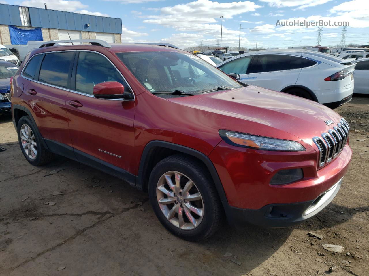 2014 Jeep Cherokee Limited Red vin: 1C4PJMDS3EW266440