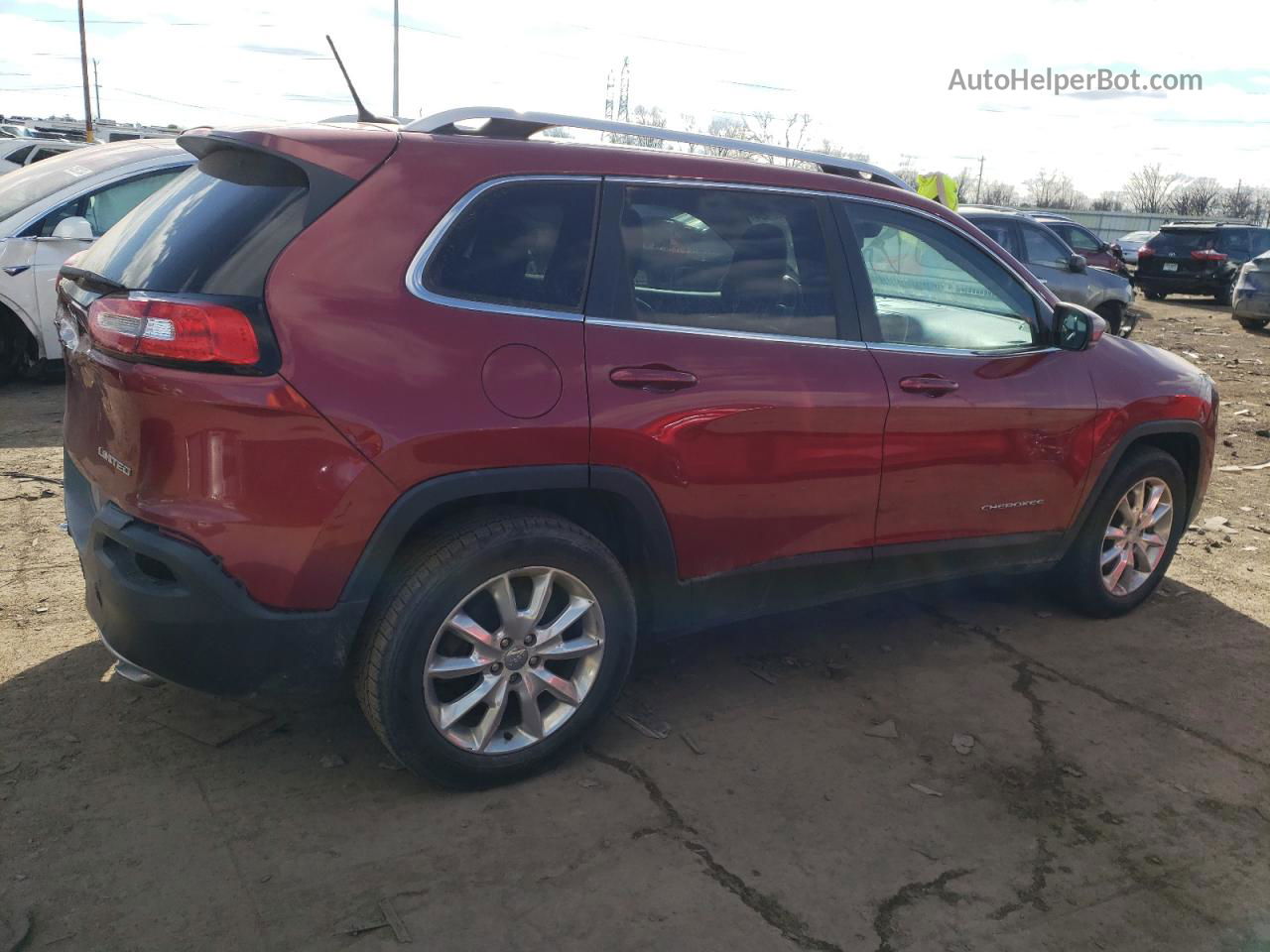 2014 Jeep Cherokee Limited Red vin: 1C4PJMDS3EW266440