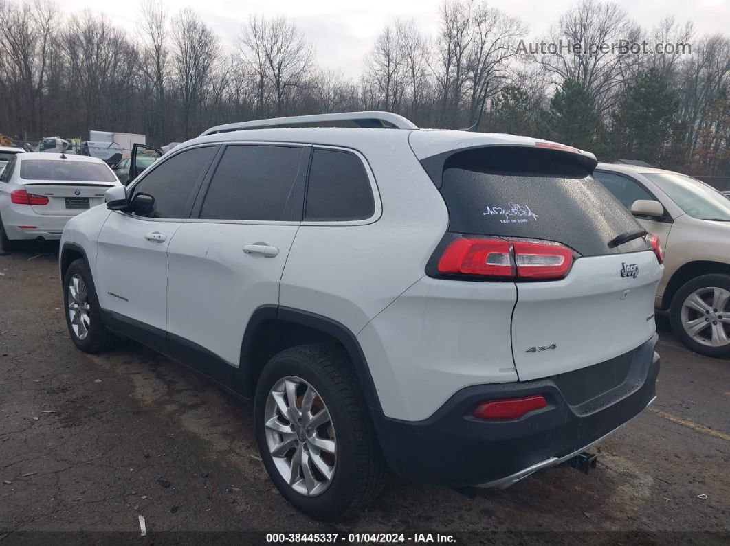 2015 Jeep Cherokee Limited White vin: 1C4PJMDS3FW576007