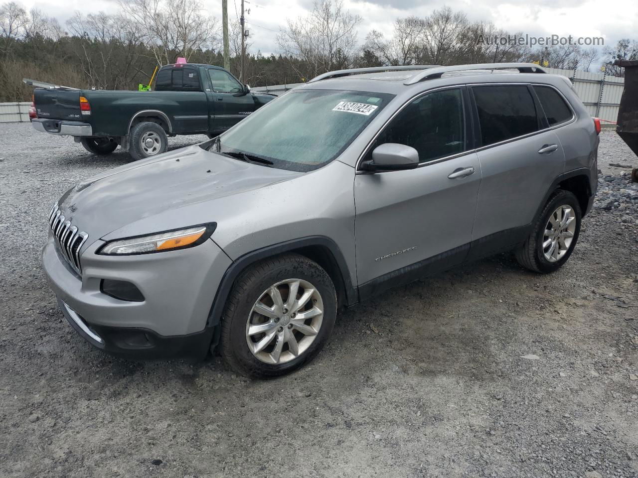 2016 Jeep Cherokee Limited Silver vin: 1C4PJMDS3GW193525