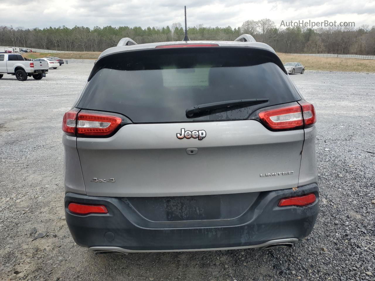 2016 Jeep Cherokee Limited Silver vin: 1C4PJMDS3GW193525