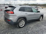 2016 Jeep Cherokee Limited Silver vin: 1C4PJMDS3GW193525