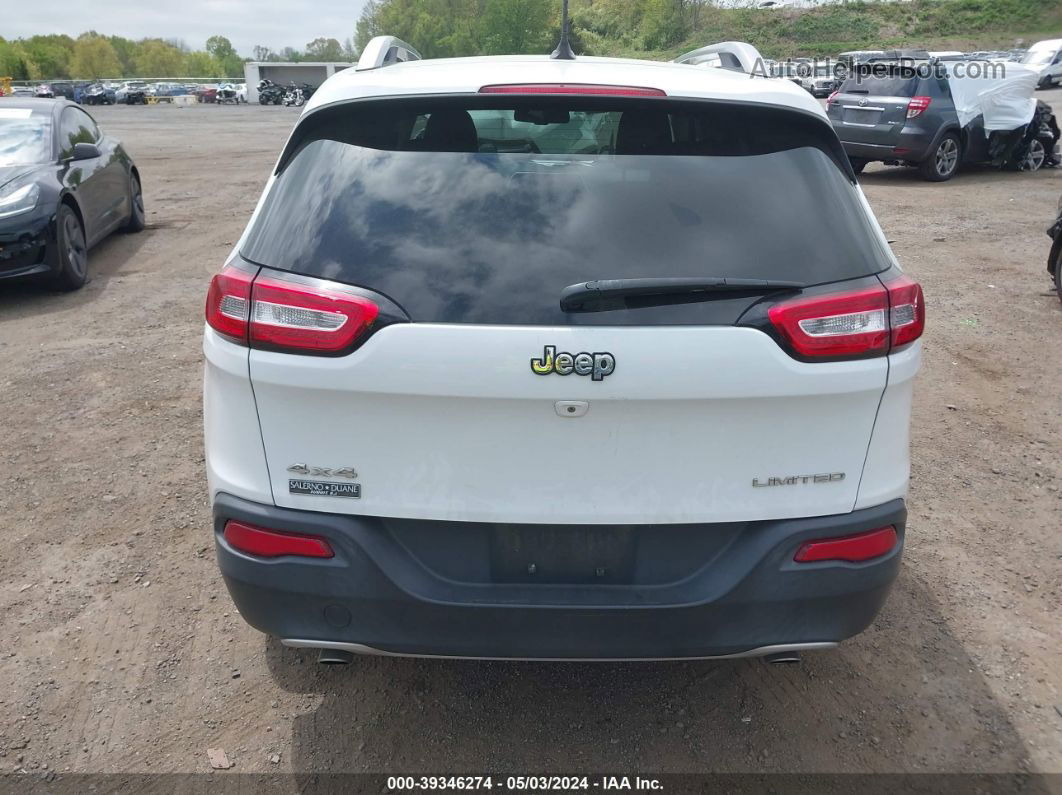 2014 Jeep Cherokee Limited White vin: 1C4PJMDS4EW173541