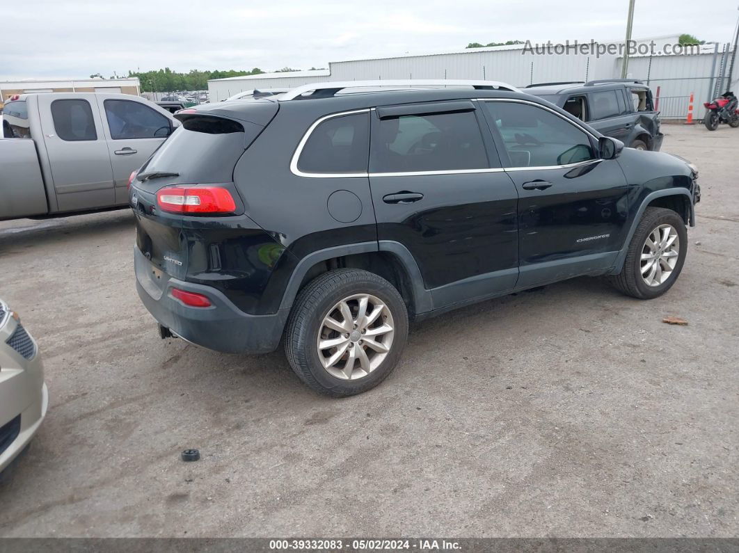 2014 Jeep Cherokee Limited Black vin: 1C4PJMDS4EW276023