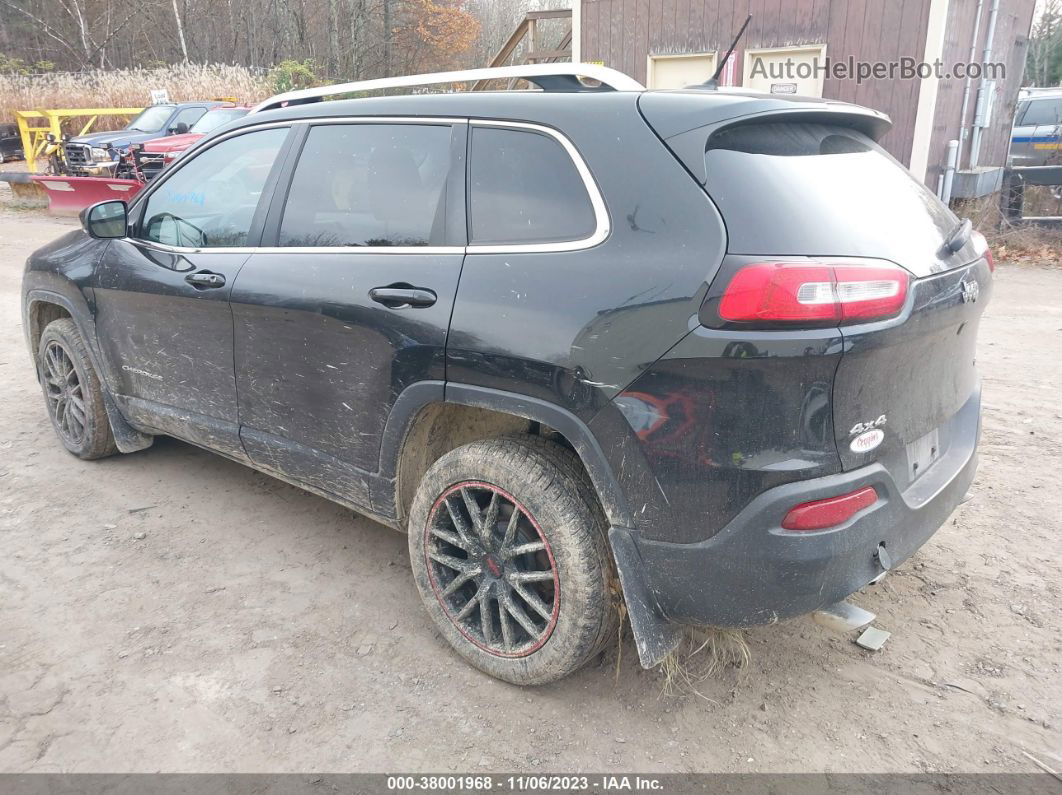 2014 Jeep Cherokee Limited Black vin: 1C4PJMDS4EW282825