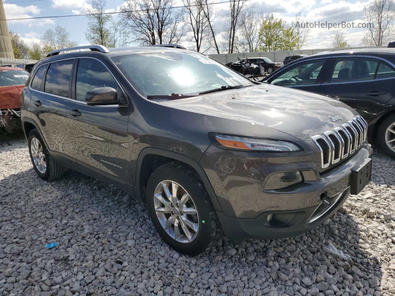 2015 Jeep Cherokee Limited Black vin: 1C4PJMDS4FW591650