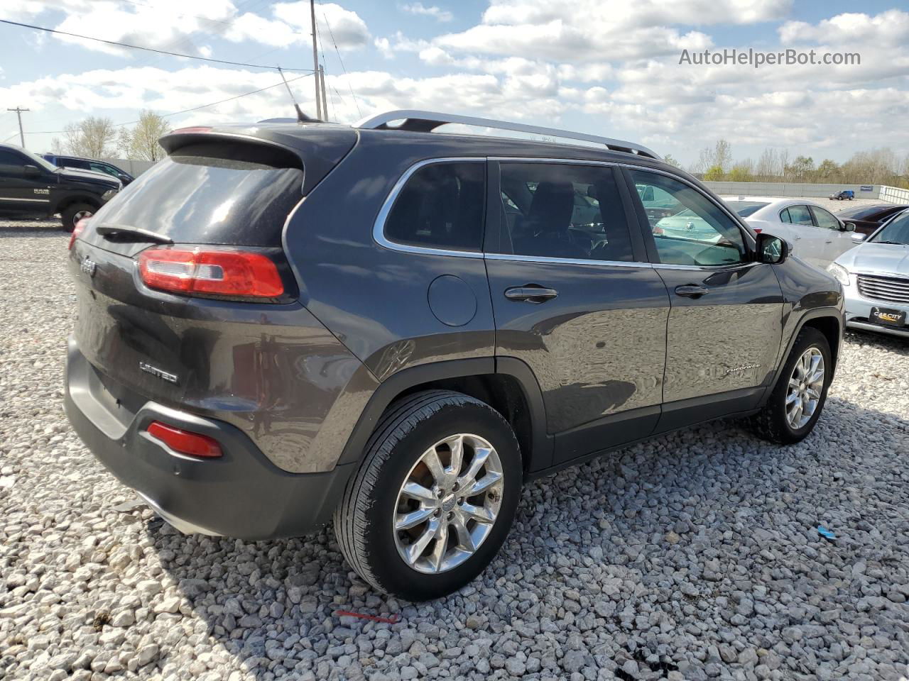 2015 Jeep Cherokee Limited Black vin: 1C4PJMDS4FW591650