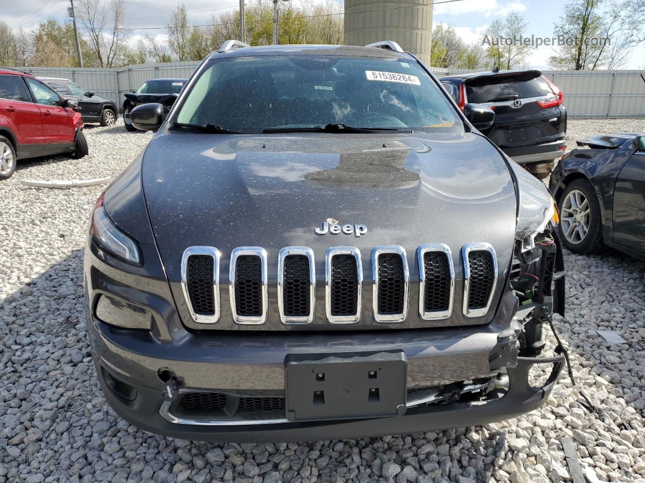 2015 Jeep Cherokee Limited Черный vin: 1C4PJMDS4FW591650