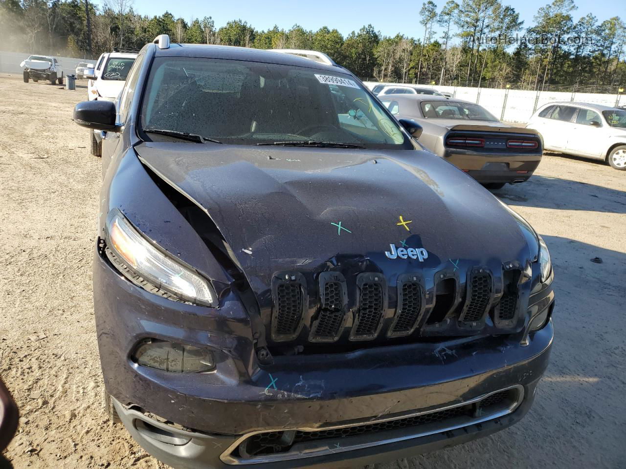 2015 Jeep Cherokee Limited Blue vin: 1C4PJMDS4FW646551