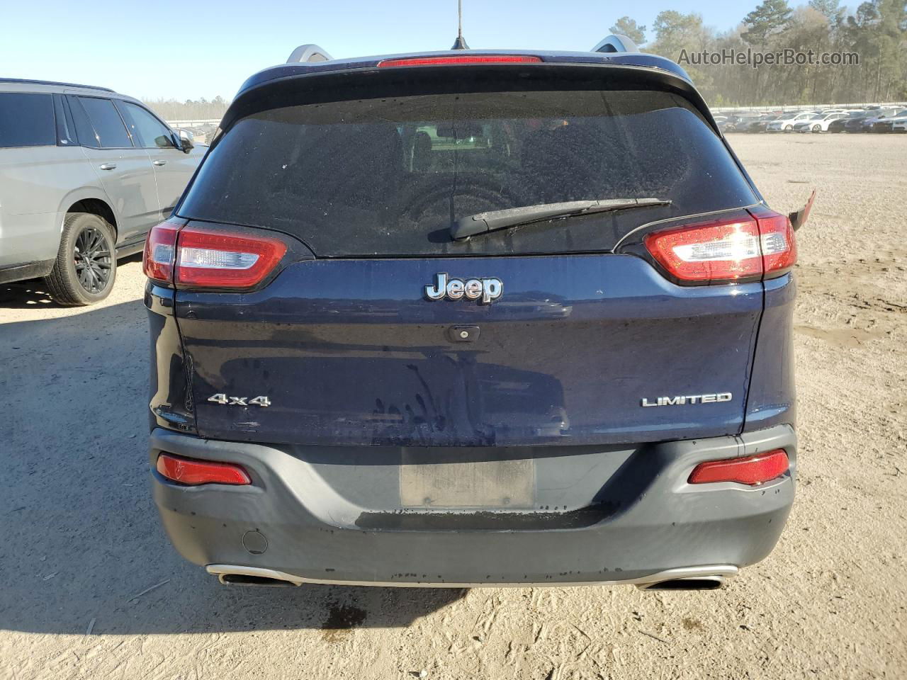 2015 Jeep Cherokee Limited Blue vin: 1C4PJMDS4FW646551