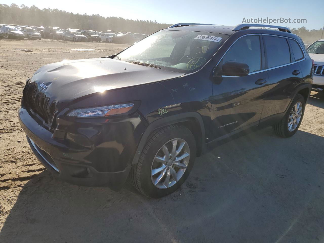 2015 Jeep Cherokee Limited Blue vin: 1C4PJMDS4FW646551