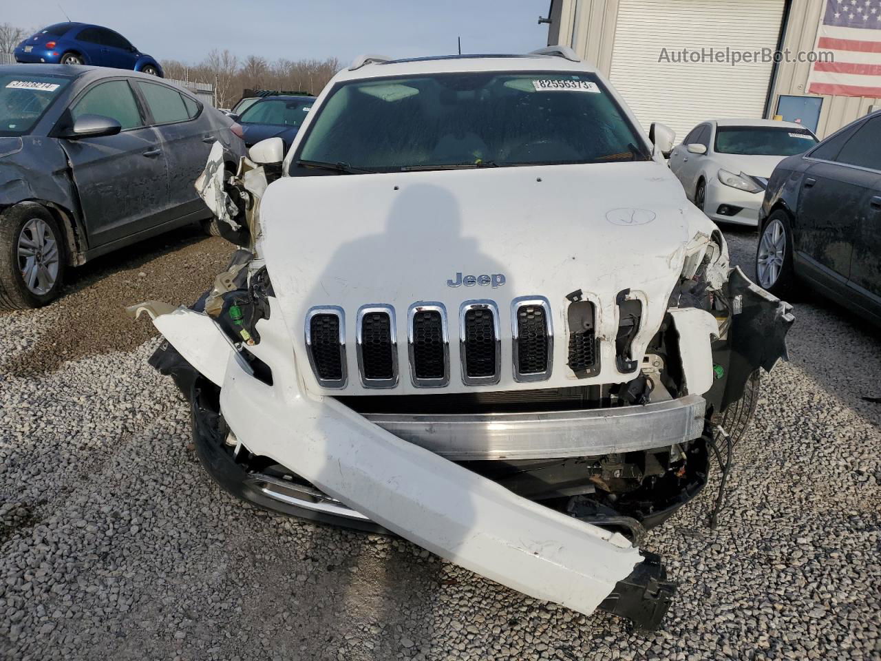 2015 Jeep Cherokee Limited White vin: 1C4PJMDS4FW688802