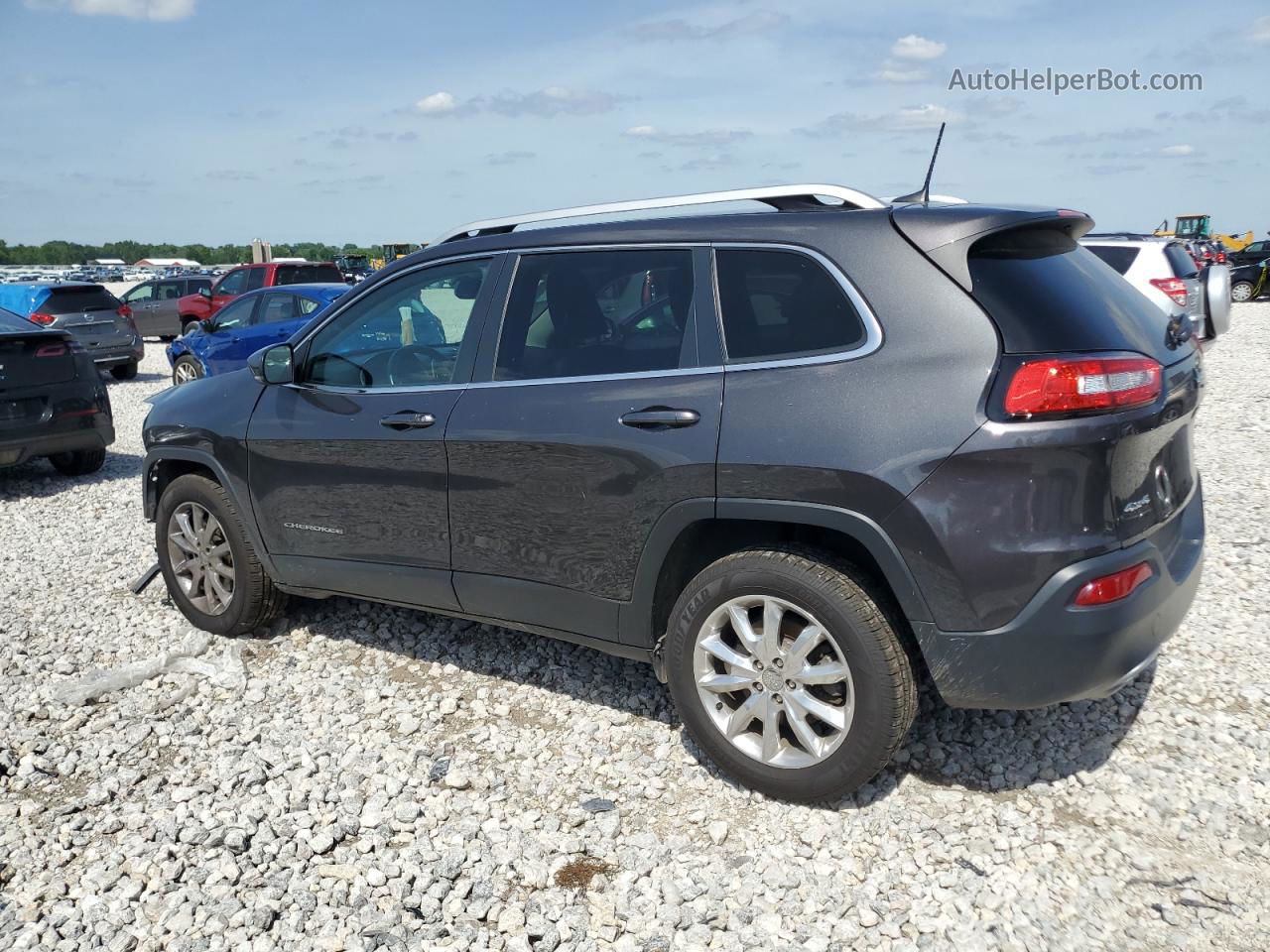 2016 Jeep Cherokee Limited Gray vin: 1C4PJMDS4GW123550