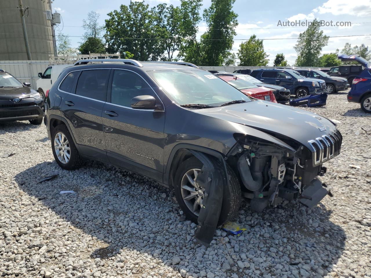 2016 Jeep Cherokee Limited Gray vin: 1C4PJMDS4GW123550