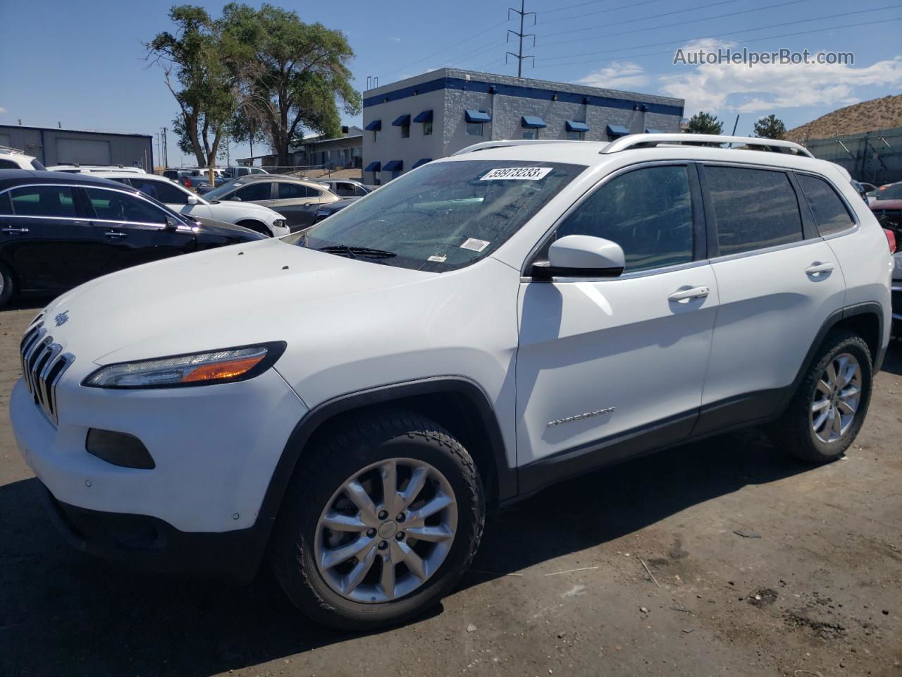 2016 Jeep Cherokee Limited White vin: 1C4PJMDS4GW344260